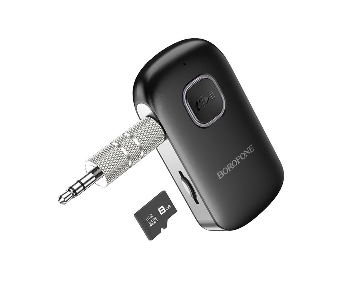 Автомобільний адаптер Bluetooth (FM модулятор) BOROFONE BC42 (BT5.0, TF-карти, AUX, 200 mAh) black Автомобільний адаптер Bluetooth (FM модулятор) BOROFONE BC42 (BT5.0, TF-карти, AUX, 200 mAh) black