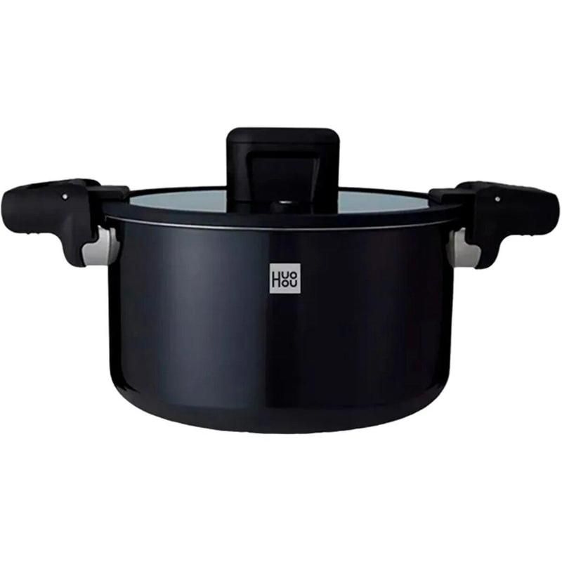 Кастрюля-cкороварка Xiaomi HuoHou Stainless Steel Enamel Micro Pressure Cooker (Black) Кастрюля-cкороварка Xiaomi HuoHou Stainless Steel Enamel Micro Pressure Cooker (Black)