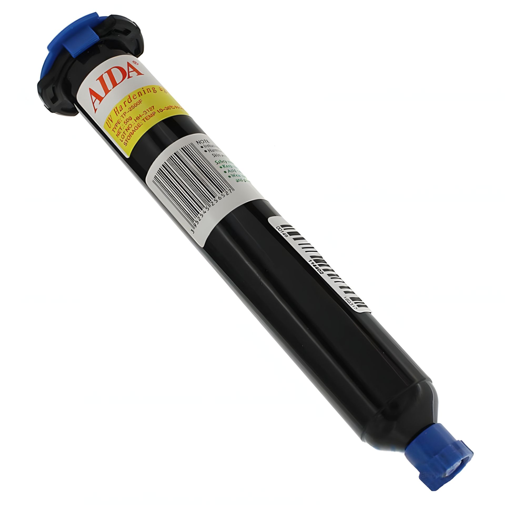 Клей LOCA Aida TP-2500F (50 гр) у чорному шприці, для склеювання комплектів дисплей та тачскрин під ультрафіолетом Клей LOCA Aida TP-2500F (50 гр) у чорному шприці, для склеювання комплектів дисплей та тачскрин під ультрафіолетом