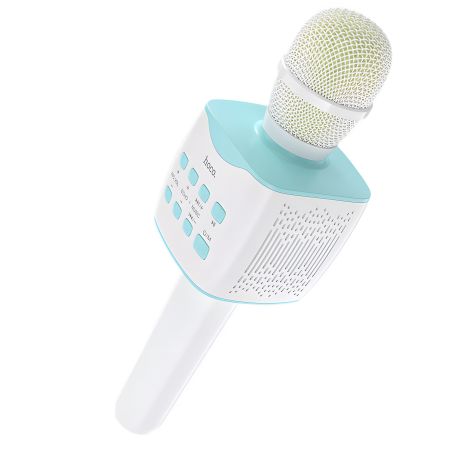 Синій караоке-мікрофон колонка Hoco BK5 бездротовий Синій караоке-мікрофон колонка Hoco BK5 бездротовий