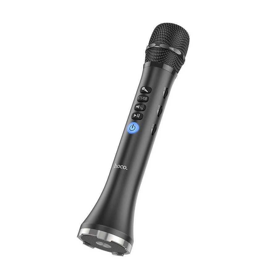 Беспроводной караоке микрофон колонка Hoco BK9 черный Беспроводной караоке микрофон колонка Hoco BK9 черный