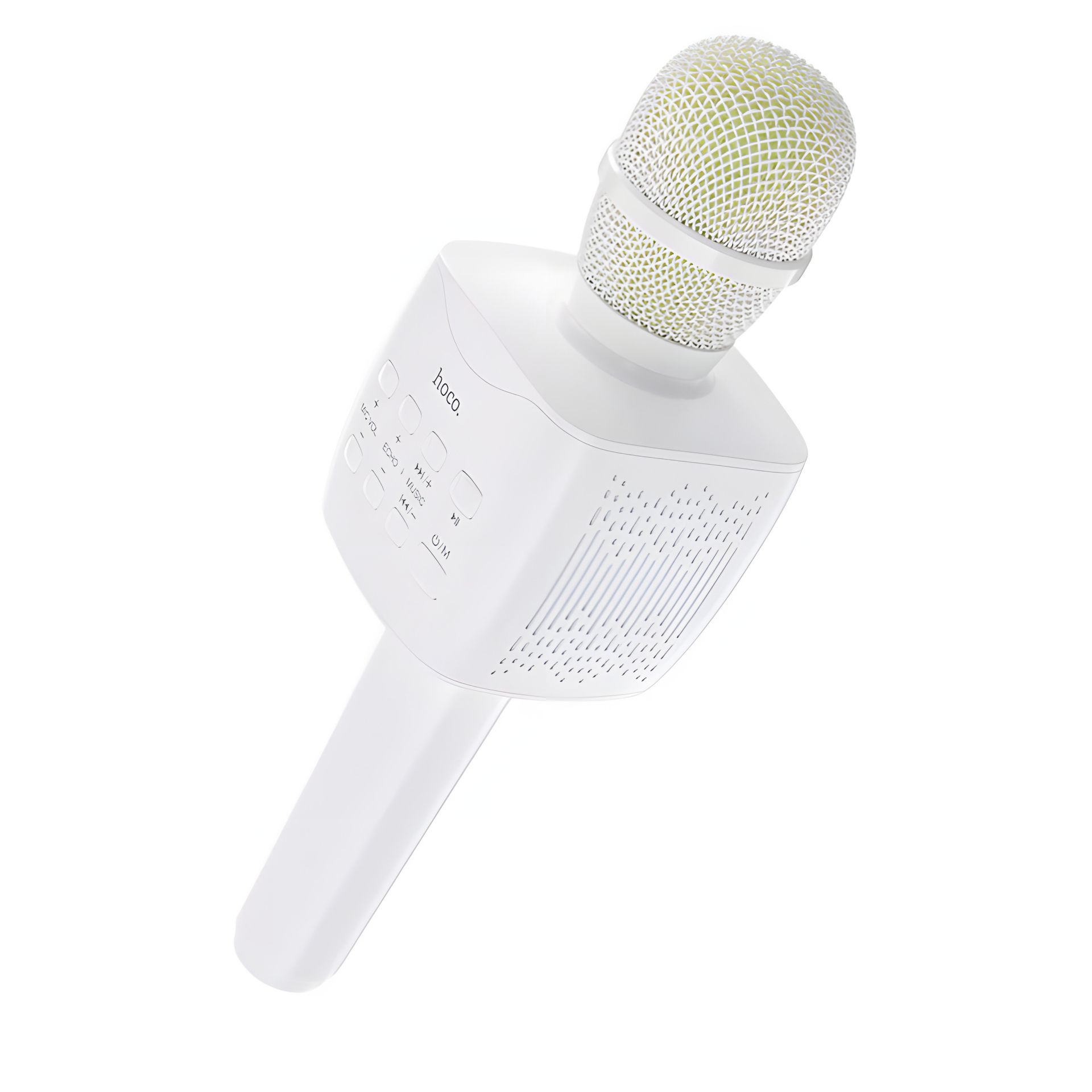 Караоке микрофон-колонка беспроводной Hoco BK5, белый Караоке микрофон-колонка беспроводной Hoco BK5, белый
