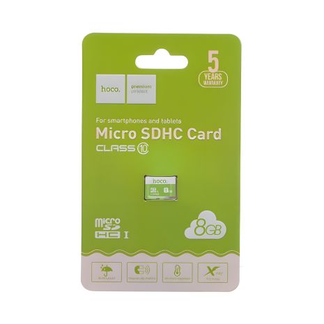 MicroSDHC 8gb Class 10 карта памяти Hoco, Зелёный MicroSDHC 8gb Class 10 карта памяти Hoco, Зелёный