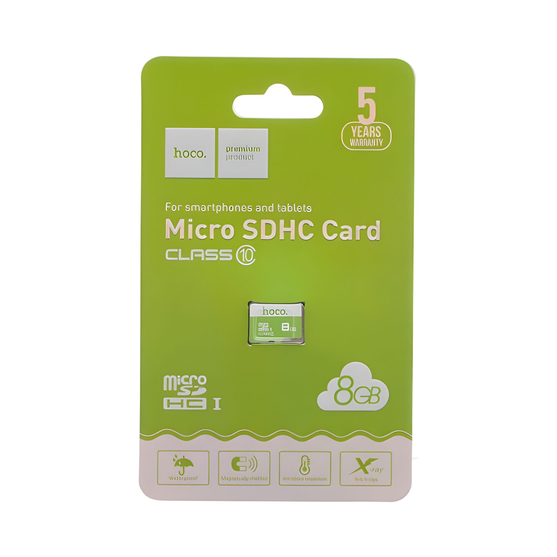 MicroSDHC 8gb Class 10 карта памяти Hoco, Зелёный MicroSDHC 8gb Class 10 карта памяти Hoco, Зелёный