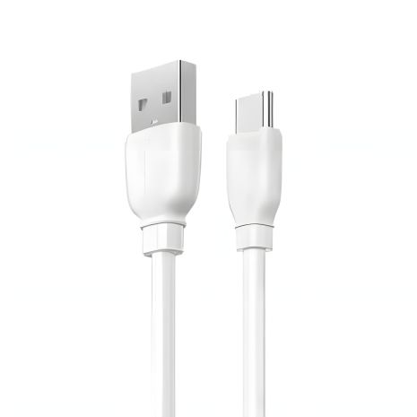 Белый USB к MicroUSB кабель Remax RC-001m 2m