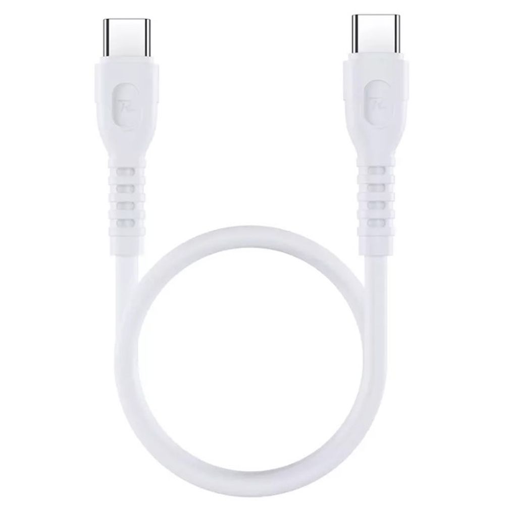 Кабель Remax RC-C022 Type-C to Type-C PD 65W 0.3m белый Кабель Remax RC-C022 Type-C to Type-C PD 65W 0.3m белый