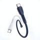 Кабель Remax RC-C022 Type-C to Lightning PD 0.3m синій Кабель Remax RC-C022 Type-C to Lightning PD 0.3m синій