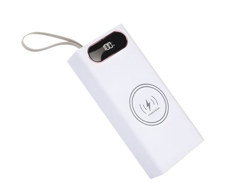 Многофункциональный Корпус L16 Multi-powerbank, до 16 элементов 18650, 22.5+15W, с беспроводной зарядкой и фонарём, белый Многофункциональный Корпус L16 Multi-powerbank, до 16 элементов 18650, 22.5+15W, с беспроводной зарядкой и фонарём, белый