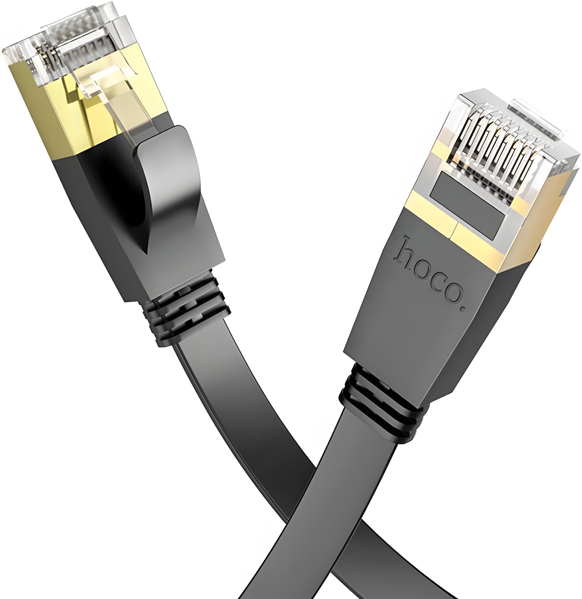 Мережевий кабель Ethernet Hoco US07 RJ-45 CAT6 1Gigabit 5m Чорний Turbo Мережевий кабель Ethernet Hoco US07 RJ-45 CAT6 1Gigabit 5m Чорний Turbo