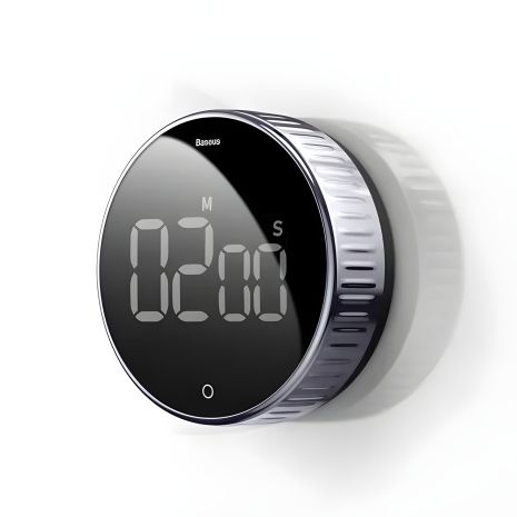 Кухонный таймер Baseus Heyo Rotation Countdown ACDJS-01, Черный Кухонный таймер Baseus Heyo Rotation Countdown ACDJS-01, Черный