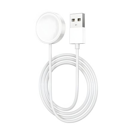 USB кабель белый для часов смарт Borofone BD4 USB кабель белый для часов смарт Borofone BD4