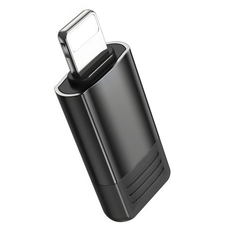 Перехідник-адаптер Borofone BV18 Lightning на USB 2.0, колір чорний Перехідник-адаптер Borofone BV18 Lightning на USB 2.0, колір чорний