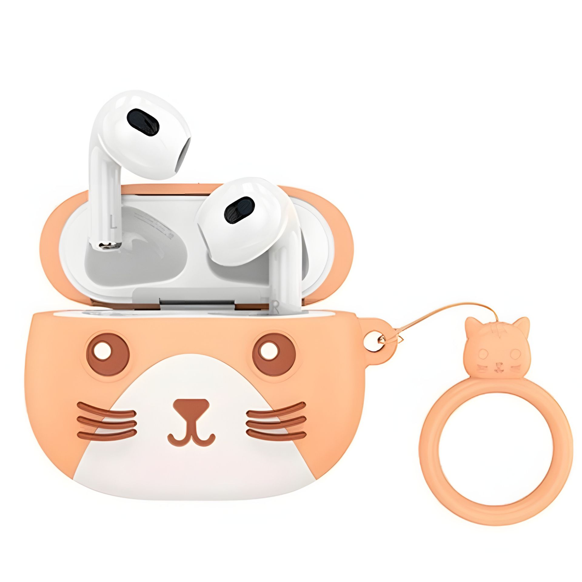 Bluetooth Стерео Гарнитура Hoco EW46 TWS BT5.3, 30/300mAh Khaki Cat Коричневый Bluetooth Стерео Гарнитура Hoco EW46 TWS BT5.3, 30/300mAh Khaki Cat Коричневый