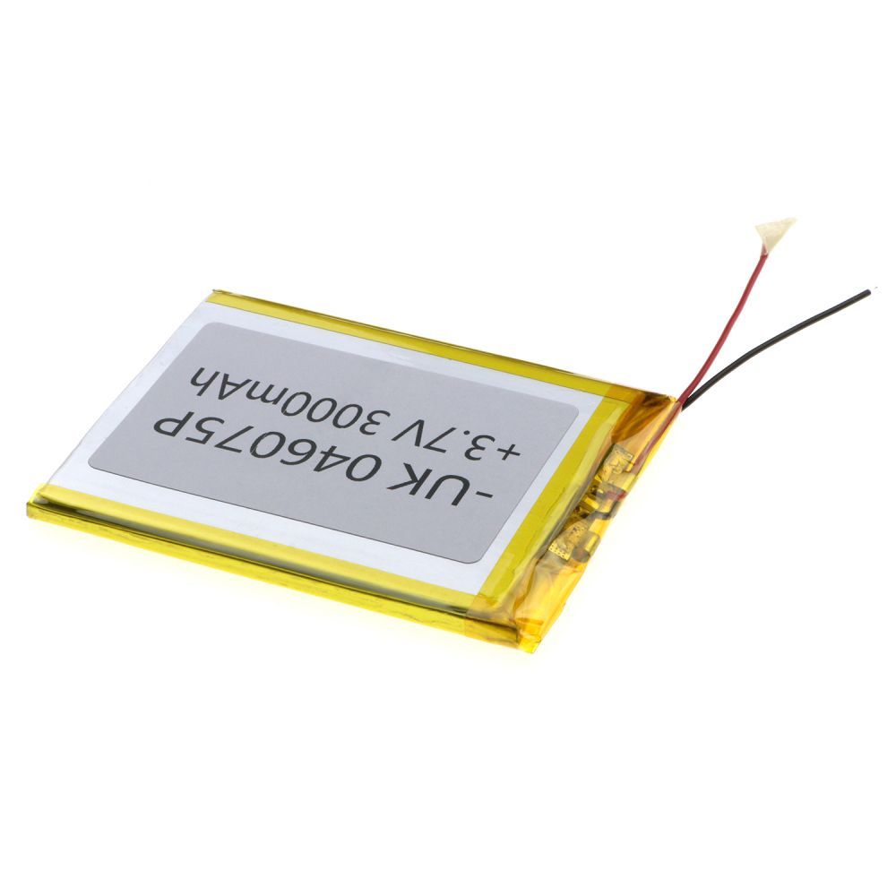 Аккумулятор универсальный 046075Р 72 х 60 х 3 мм, 3000 mAh 3.7 V, Аккумулятор универсальный 046075Р 72 х 60 х 3 мм, 3000 mAh 3.7 V,
