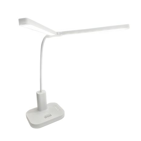 Настільна USB LED лампа гнучка, подвійна з акумулятором трирежимне освітлення