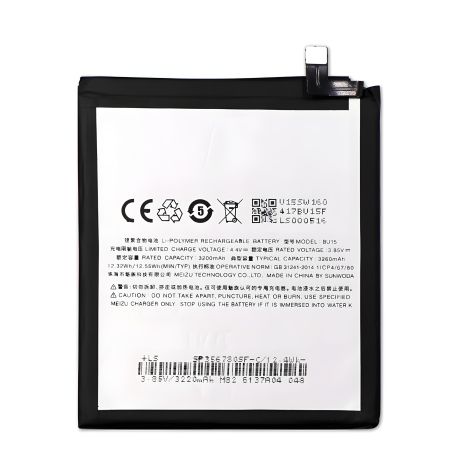 Meizu U20 аккумулятор BU15 [Original] с 12 мес. гарантии