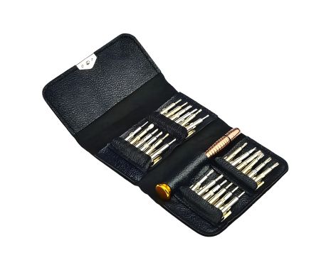 Кишеньковий набір викруток YX-6525/XW-6025 у чохлі (ручка, 24 насадки)