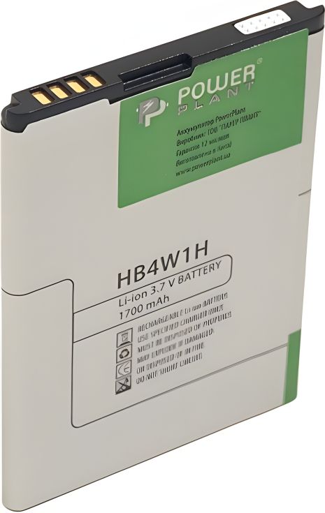 PowerPlant аккумулятор для Huawei Ascend C8813, G510, G520, G525, H867G, U8686, U8685, U8951, W2, Y210, Y301, Y530 и др. (HB4W1H, HB4W1) 1700 mAh