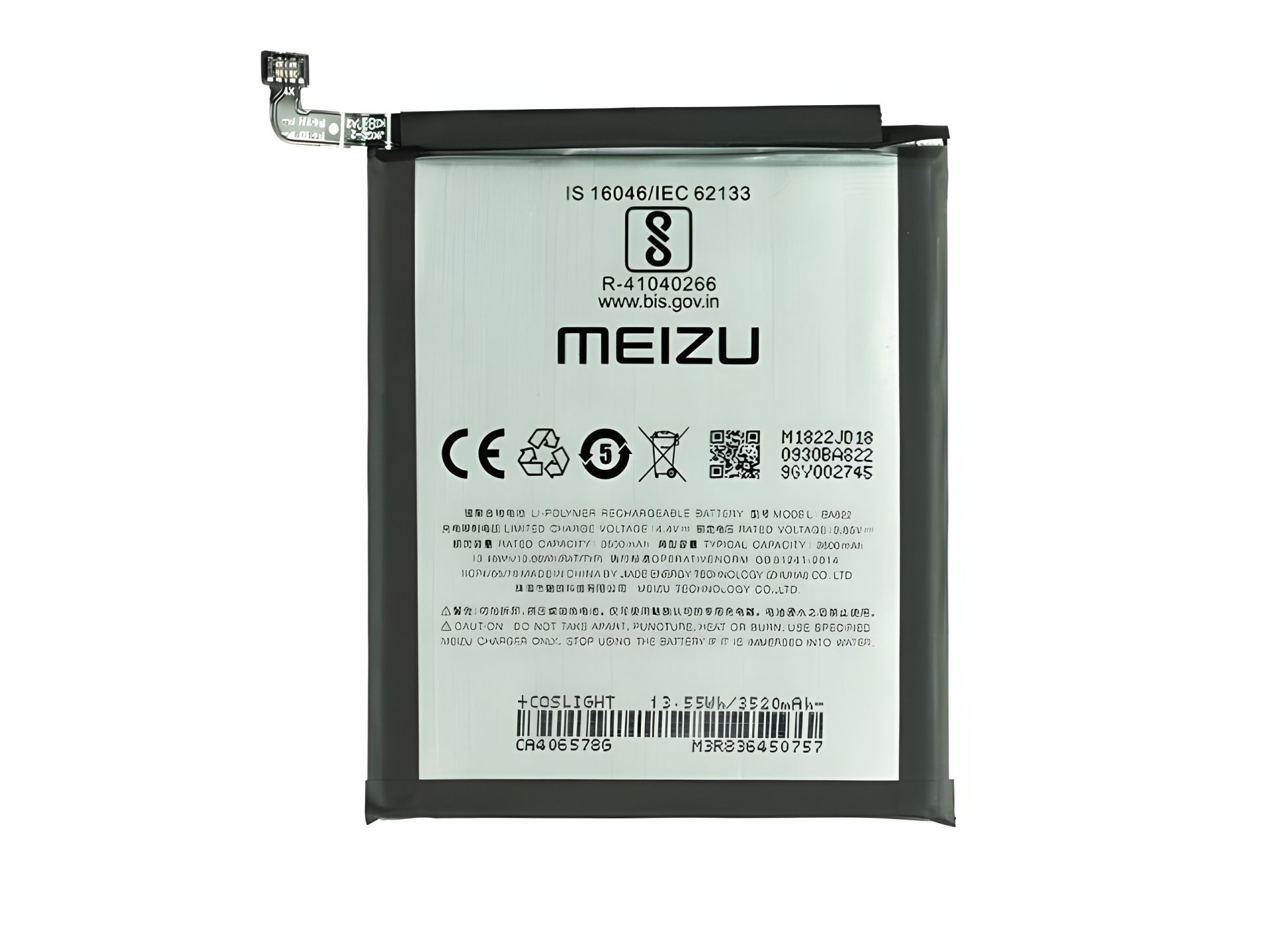 Оригінальний акумулятор Meizu BA822 (Note 8) 3600mAh, гарантія 12 місяців Оригінальний акумулятор Meizu BA822 (Note 8) 3600mAh, гарантія 12 місяців