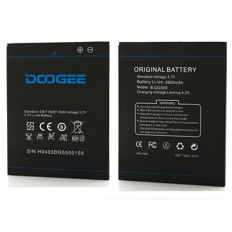 Doogee B-DG550 (DG550 Dagger) 2600 mAh Акумулятор [Original PRC] 12 міс. гарантії