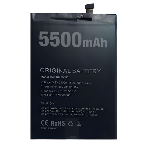 Doogee BL5500 Lite (BAT18735500) 5500mAh Акумуляторна батарея [Original PRC], 12 міс. гарантії