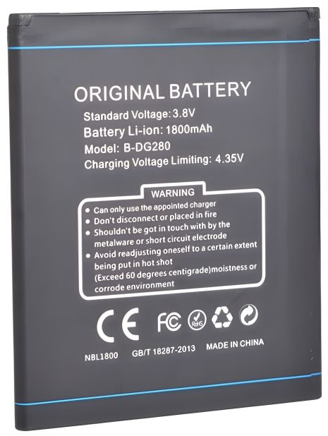 Doogee B-DG280 (DG280 LEO) 1800 mAh Аккумулятор [Original PRC] - 12 мес. гарантии