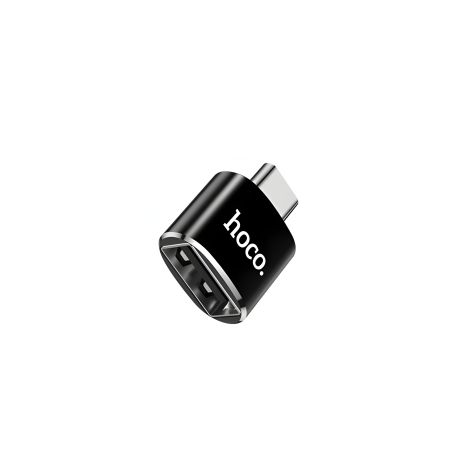 Hoco UA5 Адаптер переходник Type-C на USB 2.0 (F) черный Hoco UA5 Адаптер переходник Type-C на USB 2.0 (F) черный