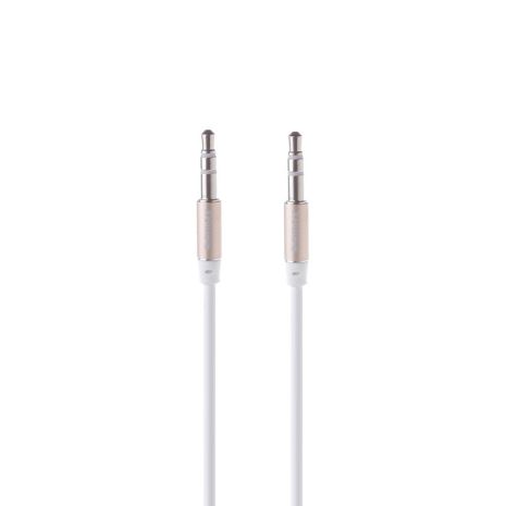 Кабель AUX Remax 3,5"-3.5" 1m White (RL-L100) Кабель AUX Remax 3,5"-3.5" 1m White (RL-L100)