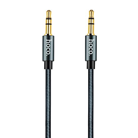Кабель 3,5"-3.5" 1m Hoco Noble Grey (UPA-03), нитка Кабель 3,5"-3.5" 1m Hoco Noble Grey (UPA-03), нитка
