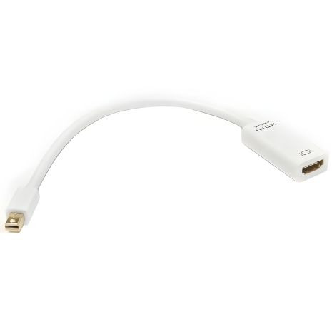 HDMI - mini DisplayPort кабель-перехідник PowerPlant, 0.15м, 1.4V HDMI - mini DisplayPort кабель-перехідник PowerPlant, 0.15м, 1.4V