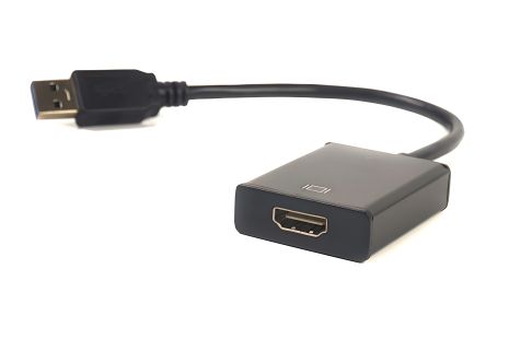 PowerPlant HDMI female на USB 3.0 M кабель-адаптер