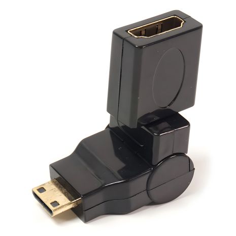 PowerPlant HDMI AF на micro HDMI AM адаптер, поворотный на 360 градусов