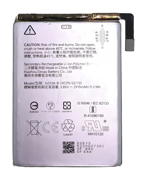 Для Google Pixel 3 аккумулятор (GO13A-B / G013A-B) 2915 mAh [Original PRC] 12 мес. гарантии