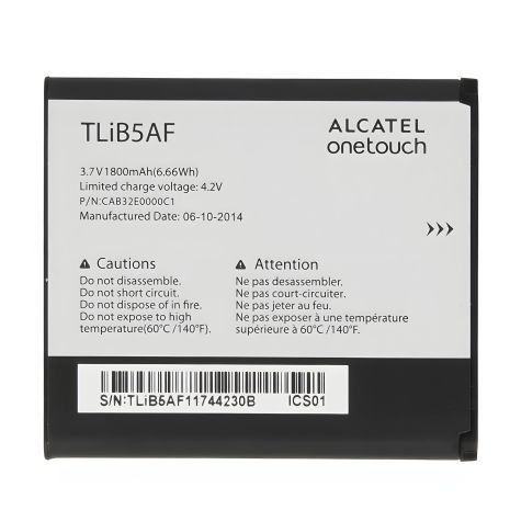 Alcatel OT997d Аккумулятор (TLiB5AF) [Original PRC] 12 месяцев гарантии