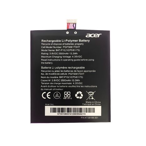 Аккумулятор для Acer BAT-P10 (E39, Liquid E700, 1ICP5/61/73, PGF506173HT) [Original PRC] 12 мес. гарантии