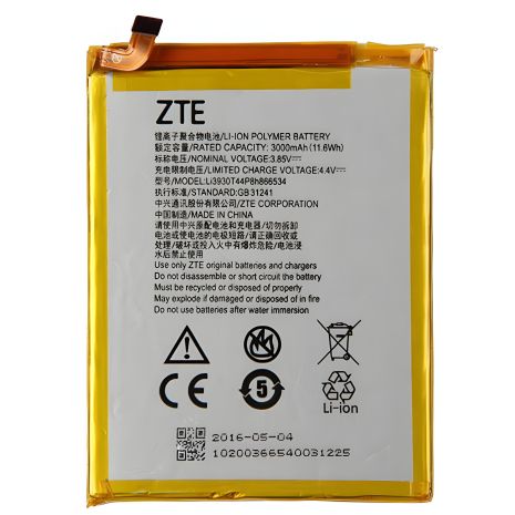 Аккумулятор для ZTE Li3830T43P6h775556 (Blade V7 MAX, V7MAX, BV0710, BV0710T) 3000 mAh [Original] 12 мес. гарантии