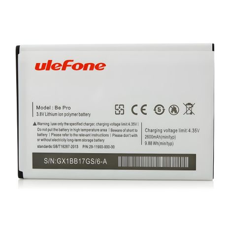 Ulefone Be Pro 2 / Be Pro / L55 / 3019 Аккумулятор [Оригинал PRC] 12 месяцев гарантии