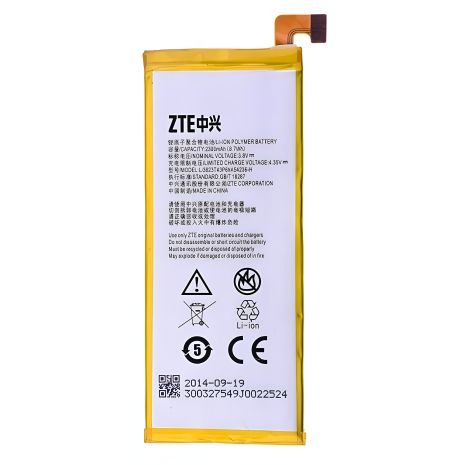 Акумулятор ZTE Li3823T43P6hA54236-H (Short cable version), ємність 2300mAh (Blade VEC 4G) [Original PRC] з 12 місяців гарантії