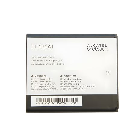 Alcatel One Touch 5050X / TLi020A1 / TLi020A2 аккумулятор [Original PRC] 12 мес. гарантии