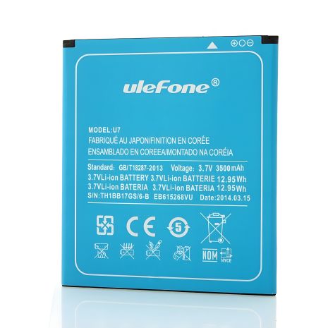 Ulefone U7 Аккумулятор (Carpad t69 Max, Created N7, Orientphone Mega Pro 7, Star u69, Vido M87, Gdippo X7, Tronsmart PS7, Luftco AoneX, Mlais M81, Nibiru Jupiter M1, Chinavasion OEM 7") [Original PRC] 12 мес. гарантии
