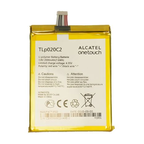 Акумуляторна батарея Alcatel One Touch Idol X 6040D (TLp020C2) [Original PRC] 12 міс. гарантії