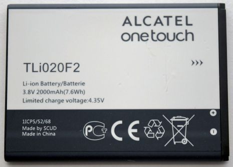 Акумуляторна батарея Alcatel TLi020F2 7040N [Original PRC] 12 міс. гарантії