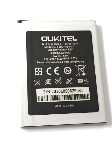 Аккумулятор для Oukitel C3 / Bravis A503 Joy [Original PRC] 12 мес. гарантии