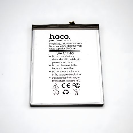 Акумулятор Hoco Samsung M20S M207/M30S M307/M21 M215/M21S F415 - EB-BM207ABY 6000 mAh