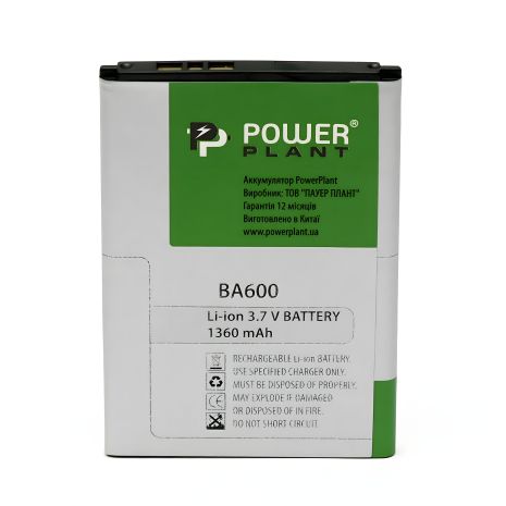 PowerPlant аккумулятор для Sony Ericsson ST25i (BA600) 1360 mAh PowerPlant аккумулятор для Sony Ericsson ST25i (BA600) 1360 mAh
