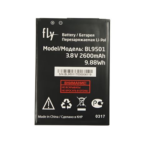 Оригинальный аккумулятор PRC для Fly BL9501 (2600 mAh) с гарантией 12 мес.