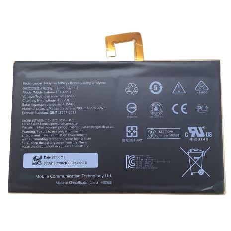 Lenovo L14D2P31 Аккумулятор для Tab 2 A10-70F / TB-X103F / TAB2-X30 7000 mAh [Original PRC] Гарантия 12 мес.