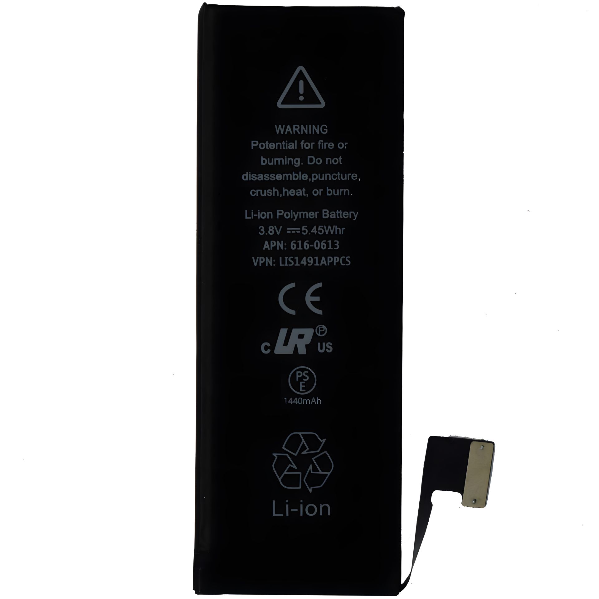 Оригінальний акумулятор Apple iPhone 5 (5G) (1440mAh) з 12 міс. гарантії Оригінальний акумулятор Apple iPhone 5 (5G) (1440mAh) з 12 міс. гарантії