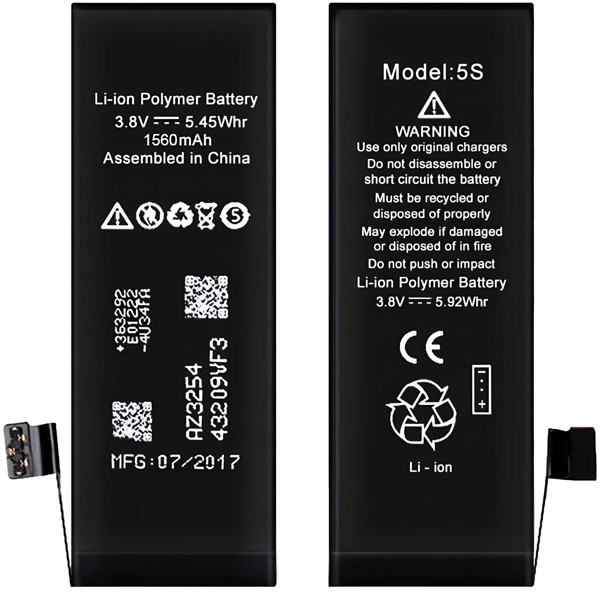 Акумулятор XRM для iPhone 5S 1560 mAh Акумулятор XRM для iPhone 5S 1560 mAh