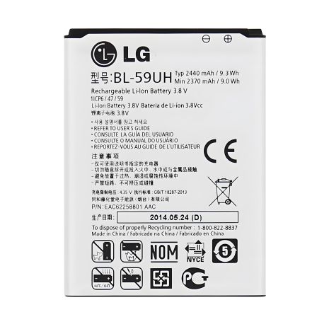 Original LG BL-59UH D618 G2 mini Акумулятор, 12 міс. гарантії Original LG BL-59UH D618 G2 mini Акумулятор, 12 міс. гарантії